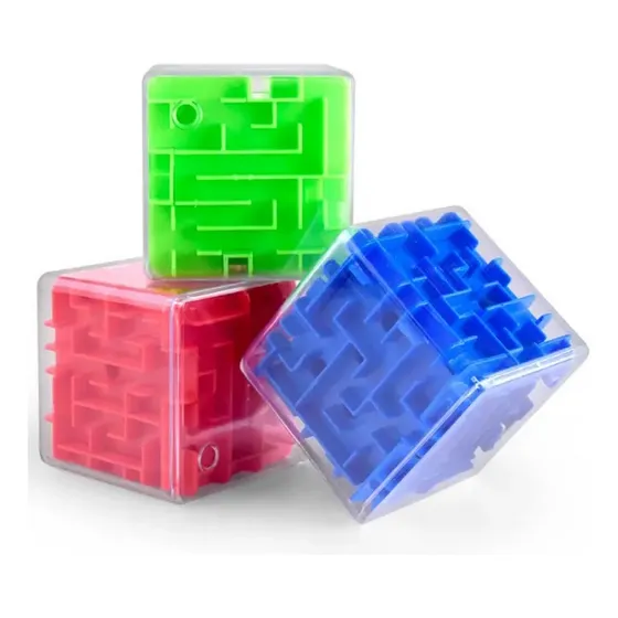 Cubo Laberinto 3d Mágico Juego Didáctico Aprendizaje