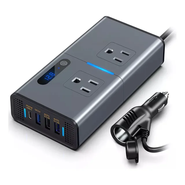 Inversor De Corriente Para Auto 200w Convertidor 12v A 110v