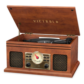 Toca-discos Victrola Vta-250b-mah 4 Em 1 Bluetooth Mahogan Toca-discos Victrola Vta-250b-mah 4 Em 1 Bluetooth Mahogan