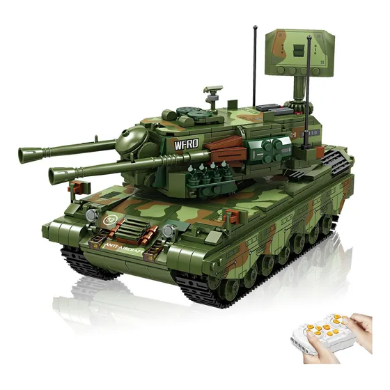 Set De Bloques De Construcción De Tanque Militar Rc