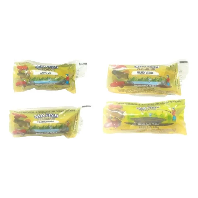 Kit Com 4 Massas De Pesca Mafish,pacote Com 200 G