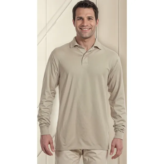 Camisa Manga Larga Beige Ref 083