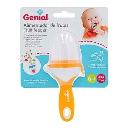 Alimentador De Frutas Para Bebes Genial Chupete Suave Chupon