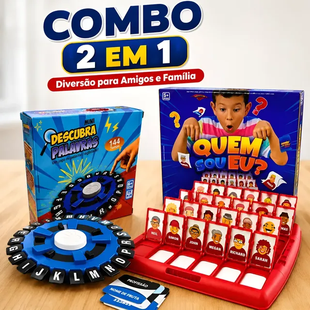 Jogo interativo Stop e Cara a Cara