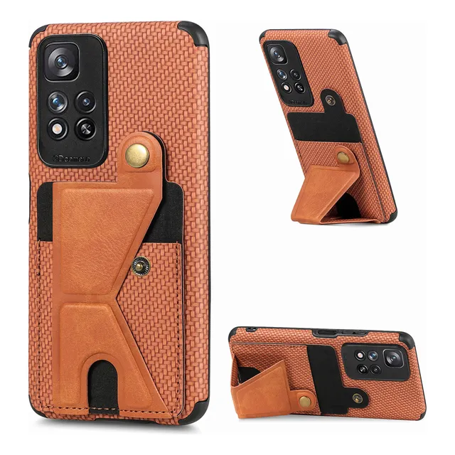 K Funda Magnética Con Soporte For Tarjetas For Redmi Cover F