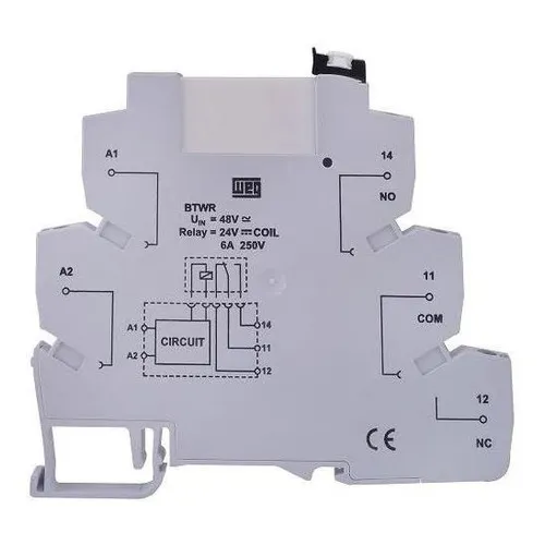 Borne Rele Interface Weg Btwr P16e26 1n/af 24vca/cc 6a