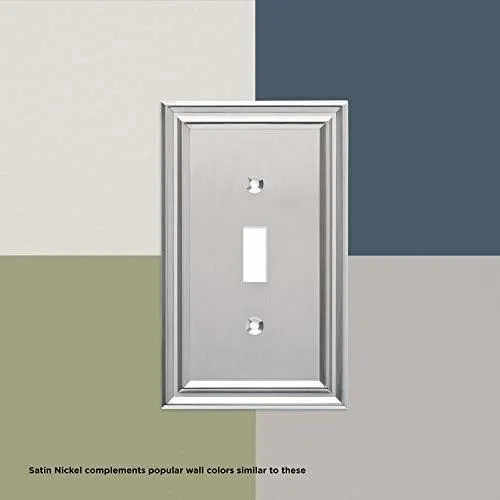 Brass W35078 Sn Placa Pared Interruptor Triple Niquel