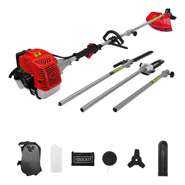 Desbrozadora Multifuncional 4 En 1 Con Extensión 52cc 3hp RedV RVM-4F