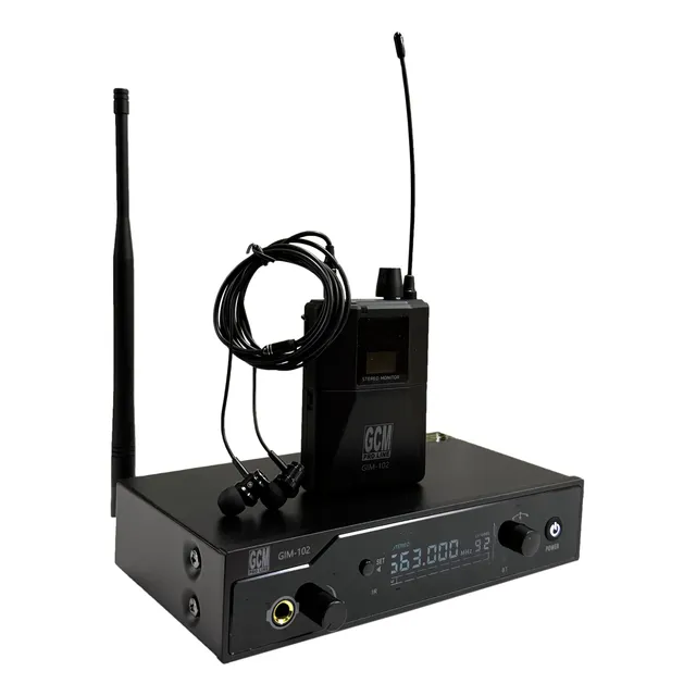 Sistema Monitor Inalambrico In Ear Estereo Gim-102 Gcm Pro