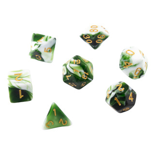Set De 7 Dados Para Rol - Worm Slime Set De 7 Dados Para Rol - Worm Slime