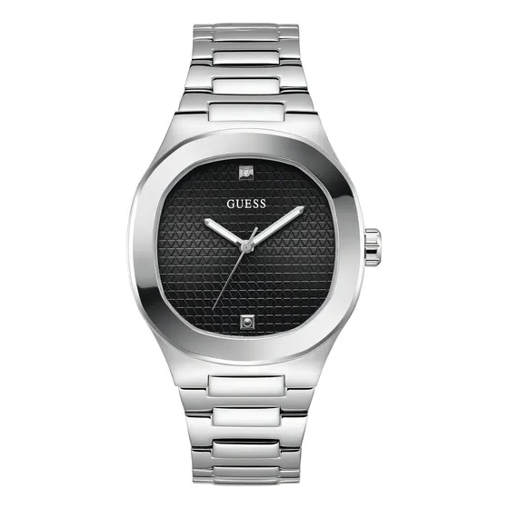 Reloj Guess Headline Caballero GW0662G1 Plateado Color De La Correa Plateado