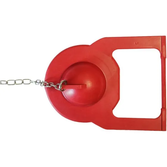 Válvula Descarga Wc Flapper Rojo Para Baño Descarga Wc