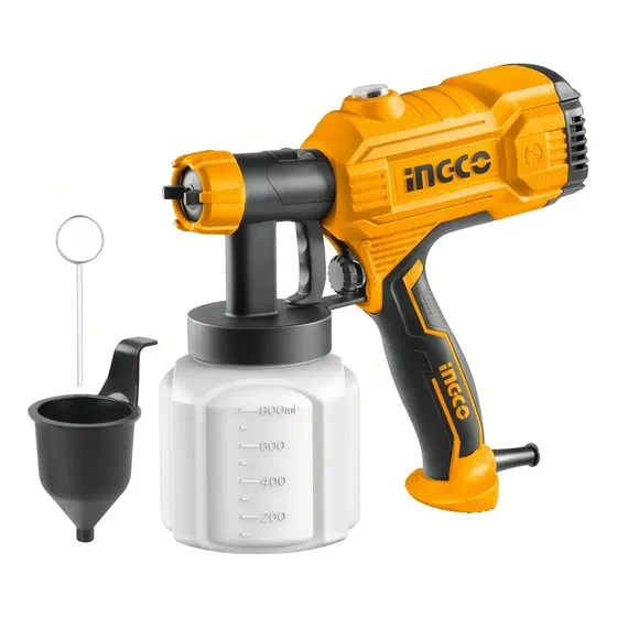 Pistola De Pintar Eléctrica 450w Ingco No Requier Compresora Color Amarillo | Cuotas sin interés
