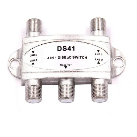 Diseqc 2.0 Satelital 4x1 , Conectas Hasta 4 Antenas .