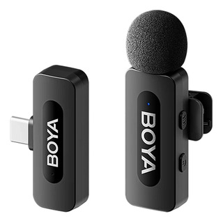 Microfone Boya By-v10 Lapela Sem Fio Wireless Compatível Com Dispositivos Com Portas Usb-c Android Microfone Boya By-v10 Lapela Sem Fio Wireless Compatível Com Dispositivos Com Portas Usb-c Android