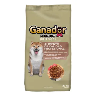 Alimento Premium Superfoods Para Perro Adulto Razas Medianas Y Grandes 20kg Ganador