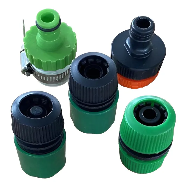 Set De Conectores Rapidos Para Manguera 5pzas 1/2 Y 3/4 Vg