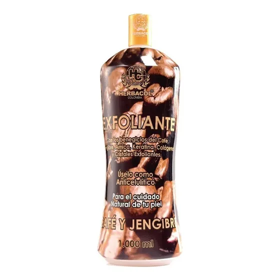 Herbacol Exfoliante Cafe y jengibre x 1000 ML