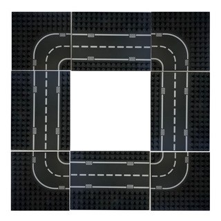Set Pista De Carros Carretera Compatible Con Lego Duplo Set Pista De Carros Carretera Compatible Con Lego Duplo