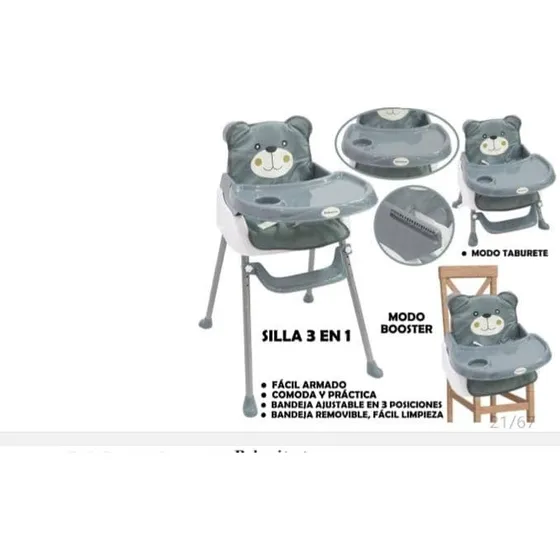 Silla De Comer  3 En 1