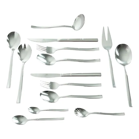 Set Cubiertos X102 Volf Focus Acero Inox Cocina Pack Armado