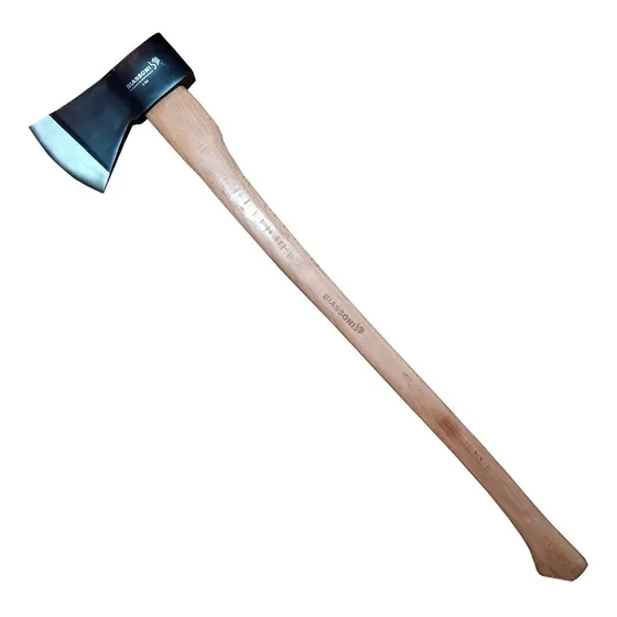 Hacha Grande Mango Cabo Madera 90cm Tipo Tumba Biassoni