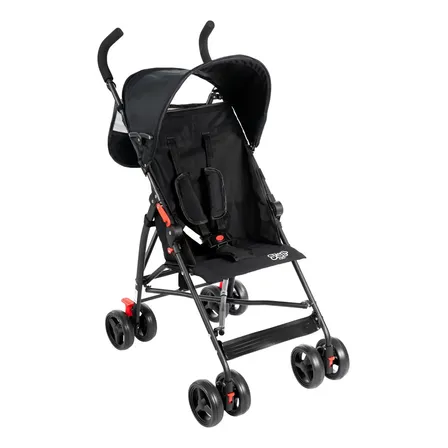 Carrinho De Bebê Passeio Guarda Chuva Styll Baby Preto