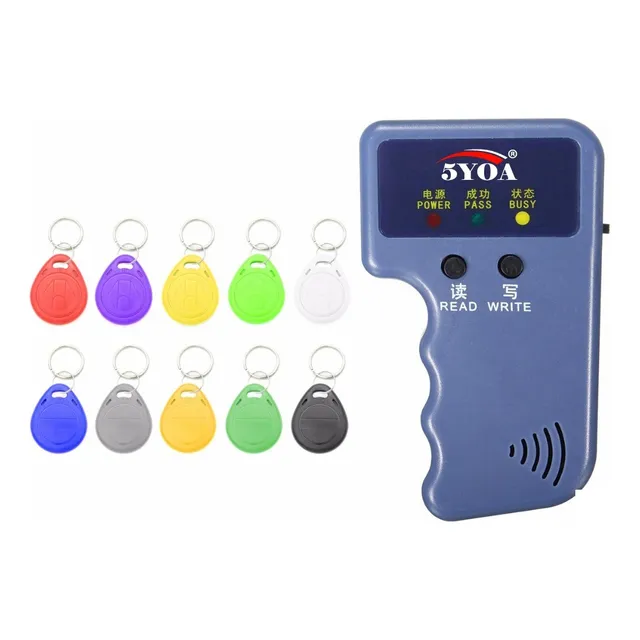 Clonador Copiador De Tags Rfid Llave Magnética + 10 Tags