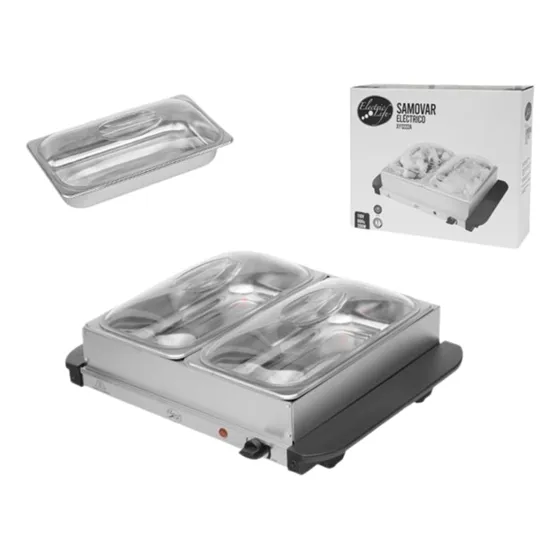 Samovar Electric Life Set 2 Platos Gran Promocion
