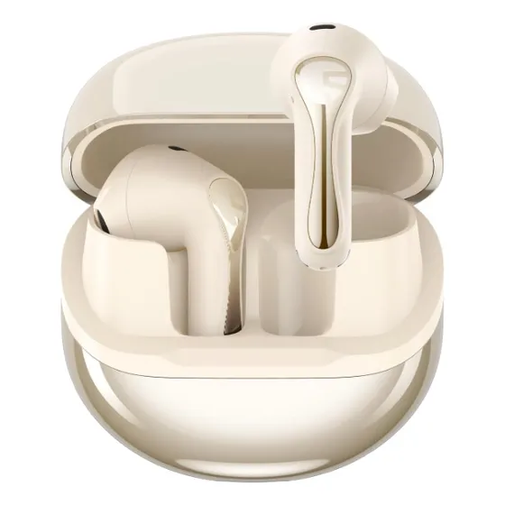Audífonos Soundpeats Bluetooth Hi-res Aptx Air5 6mic Beige