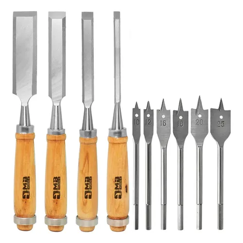 Wzj Conjunto De Madeira De Carpinteiro Esculpida Formon Z