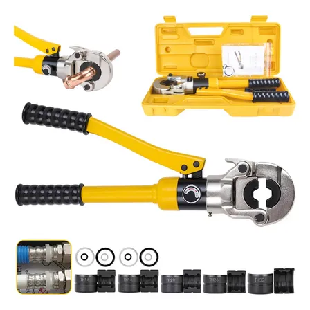 Alicate Prensa Tubo Multicamadas 16mm/16mm/20mm/26mm/32mm Hidraulico Para Tubos De Cobre Kit De Alicate De Crimpagem... Amarelo