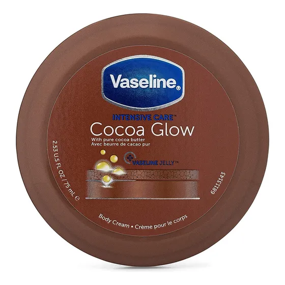 Vaseline Cocoa Glow Crema En Lata 75ml Jellycream Cacao Puro