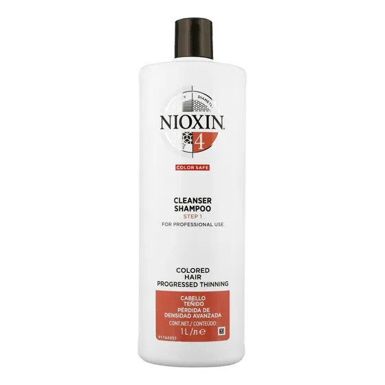 Nioxin 4 Cleanser Shampoo Anticaida 1000ml Cabello Teñido