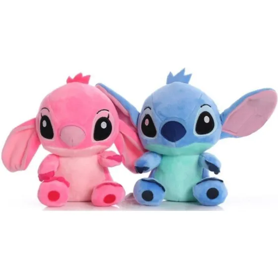 Peluche Stitch Pareja Lilo Y Stitch Y Ángela 20 Cm