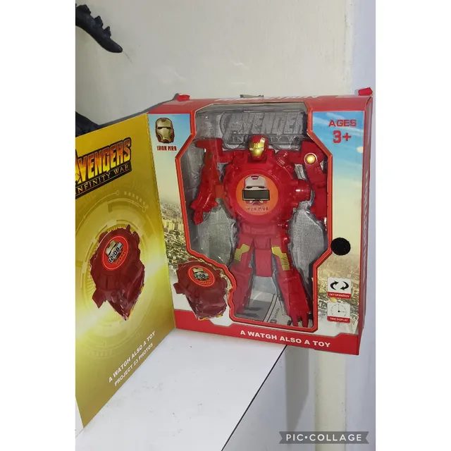 Reloj Robot Capitán América Hulk Ironman Spiderman