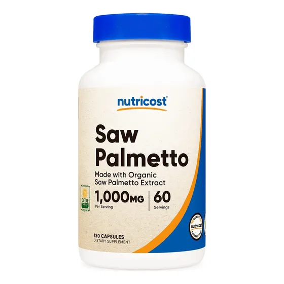 Suplemento Saw Palmetto 1000mg Con 60 Servicios Para 2 Meses Sabor Sin Sabor