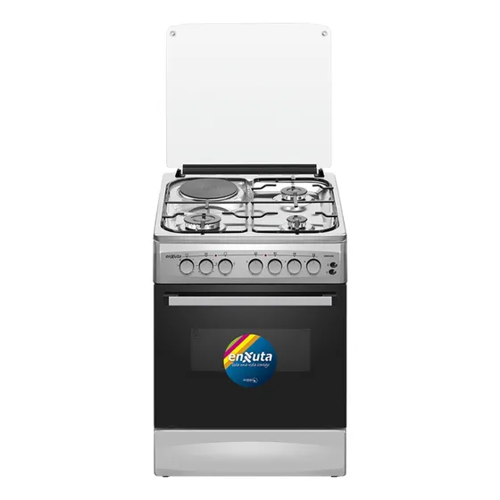 Cocina Combinada Enxuta 3+1 Disco  Cenx5646i Inox 60x60 Fama