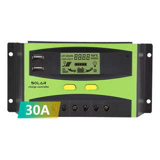 Controlador De Carga 30a Painel Solar Usb 12/24v Pwm Lcd Nf Controlador De Carga 30a Painel Solar Usb 12/24v Pwm Lcd Nf