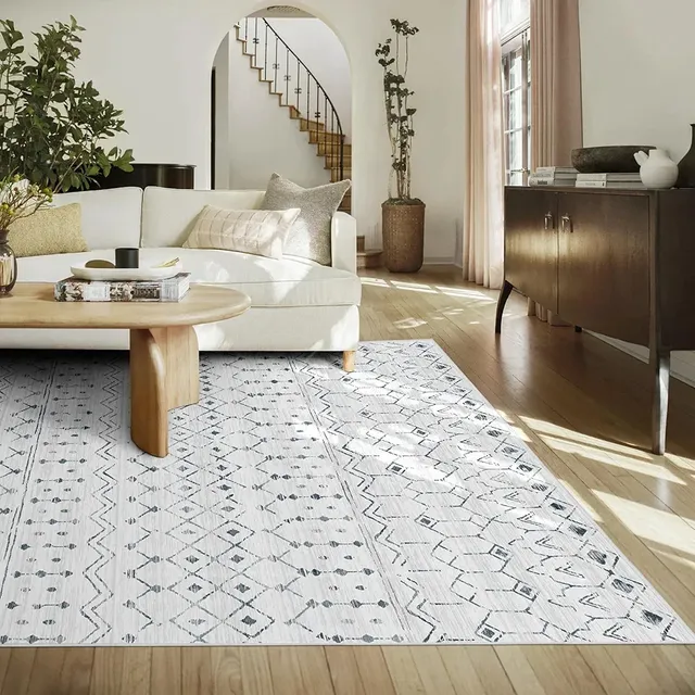 Alfombra Para Sala De Estar, 2.10m X 1.50m Estilo Bohemio