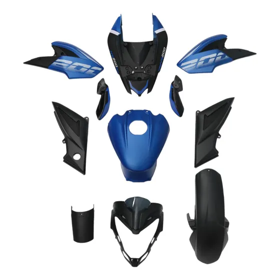 Kit De Tapas Completo Para Pulsar Ns200 Azul Mtc