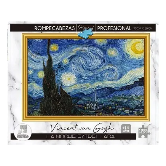 Puzzle 1000 Piezas Noche Estrellada  Vicent Van Gogh Faydi