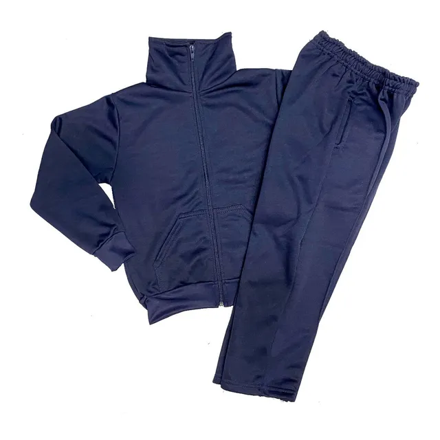 Conjunto Jogging Colegial C/campera Cuello Alto Escolar Eco