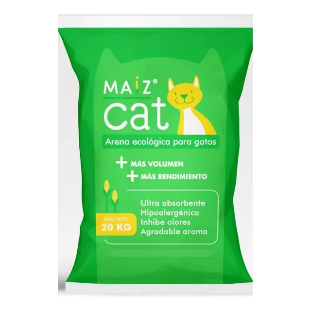 Maíz Cat X20kg - Arena Ecológica Para Gatos - Inhibe Olores