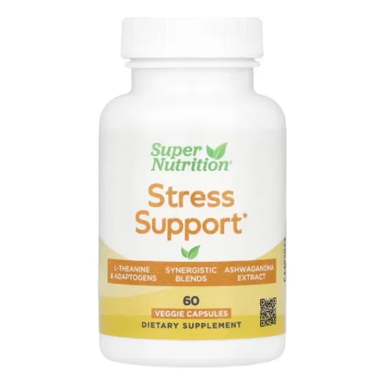 Super Nutrition Suplemento Para El Alivio Del Estrés 60 Caps Neutro