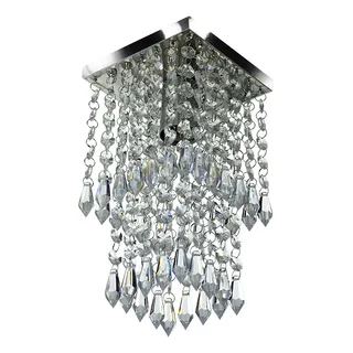 Lustre Plafon De Cristal Acrilico Spark Magnifico Cor Inox 127/220v Lustre Plafon De Cristal Acrilico Spark Magnifico Cor Inox 127/220v