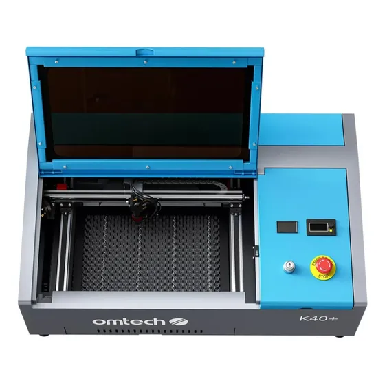 Máquina Láser Co2 Para Fabricar Sellos De Gomas Omtech K40+