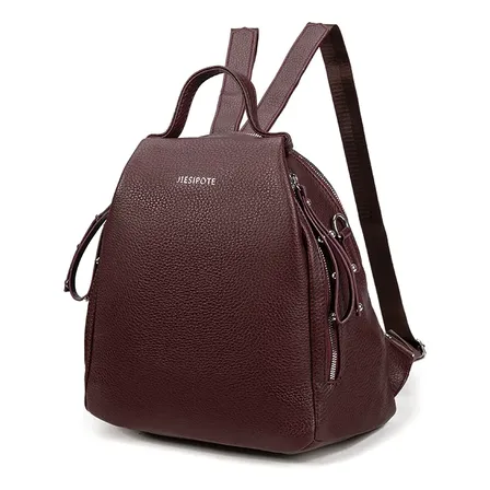 Mochila Feminina Para Deslocamento, Viagem E Saída Durável Vermelho