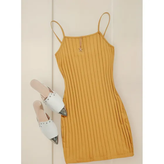 Vestido Canale Shein Casual Corto Algodón Mujer