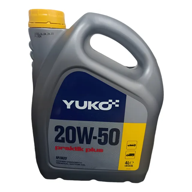 Aceite Motor 20w50 Mineral Galon 4lts Yuko